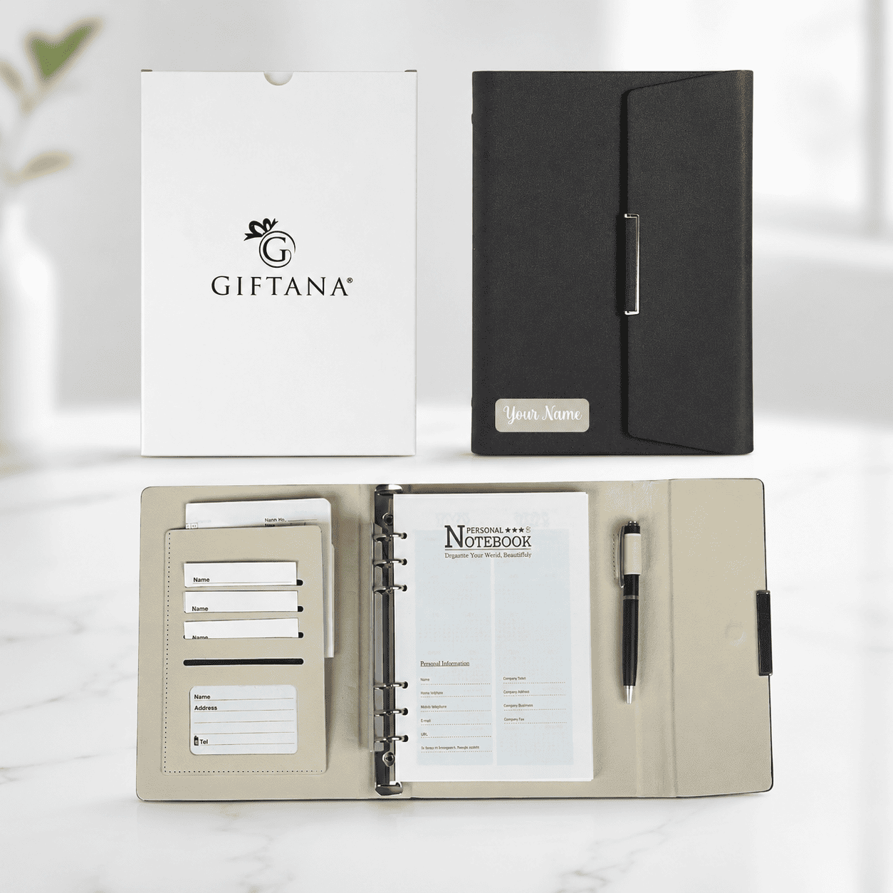 Corporate Refillable Planner Diary with Magnet